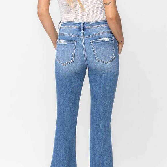 NWT Flying Monkey High Rise Panel Flare Jeans - Picture 10 of 16